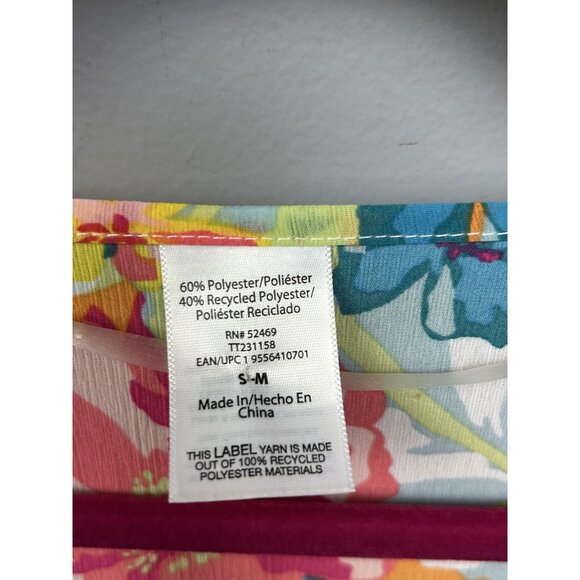 Floral Kimono Cardigan Womens Small Medium Multicolor Tie Waist Lightweight Boho - Picture 6 of 8